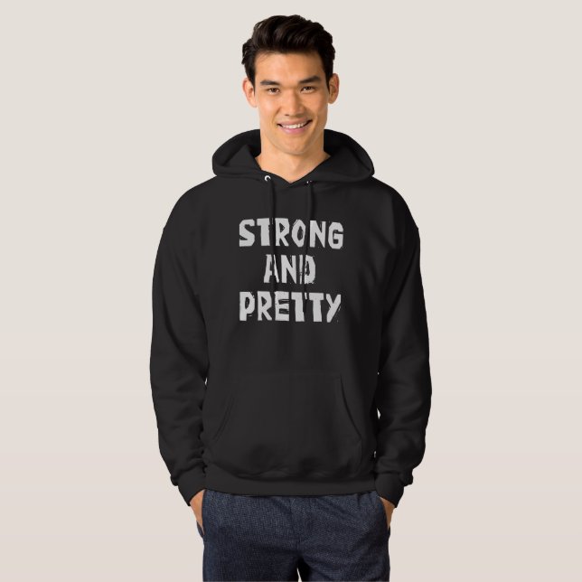 Strong & Hübsch Worlds Strongest Man Hoodie (Vorne ganz)