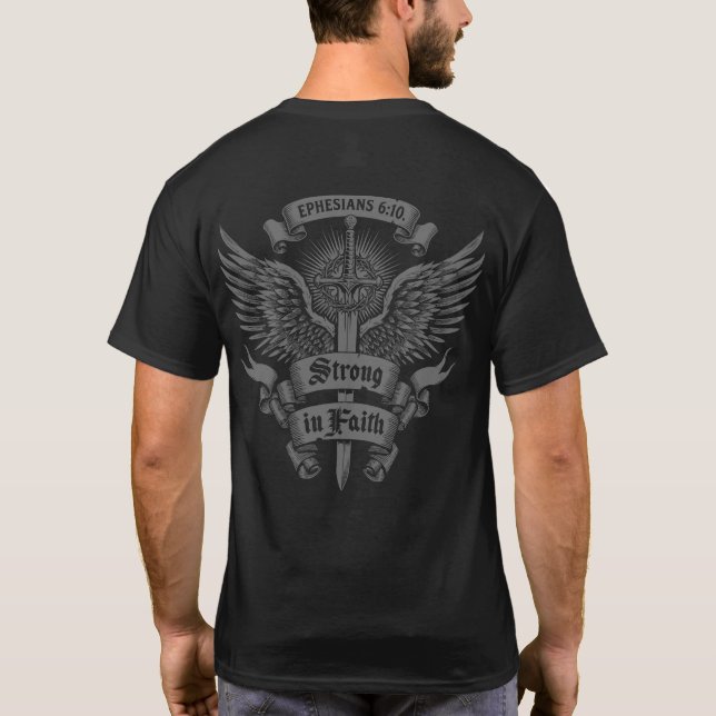 Strong in Faith T-Shirt (Rückseite)