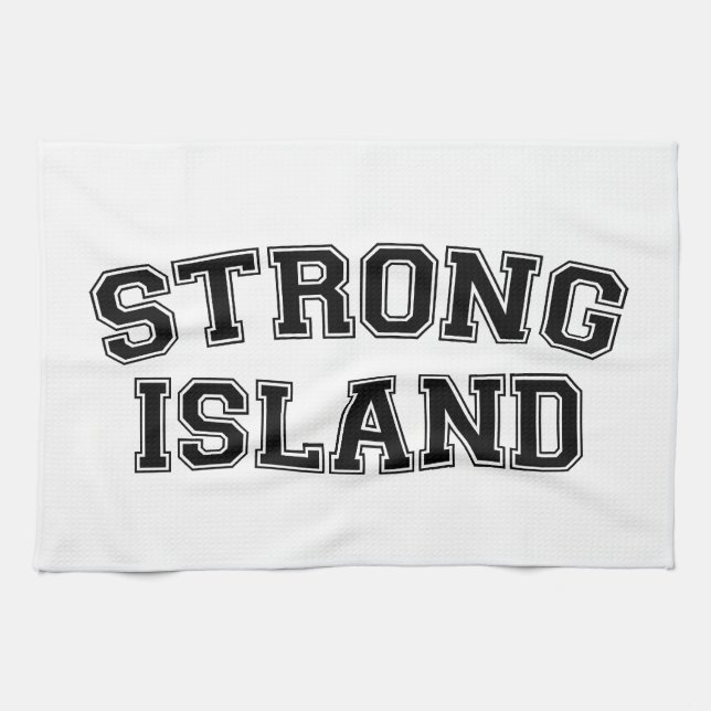 Strong Island, NYC, USA Geschirrtuch (Horizontal)