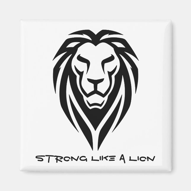Strong like a lion magnet (Vorne)