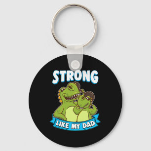 Strong like My Vater Kawaii Daddy Dinosaur Fathers Schlüsselanhänger