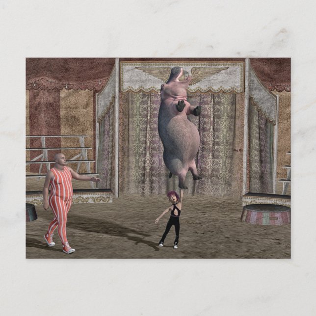 Strong Little Girl Feiertagspostkarte (Vorderseite)