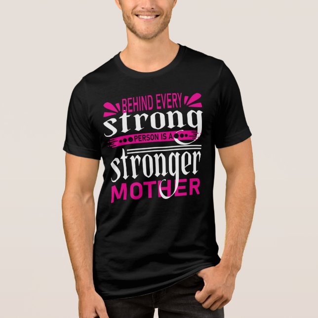 Strong Mother Best Tri-Blend Shirt (Vorderseite)