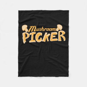 Strong Mushroom Picker Fleecedecke