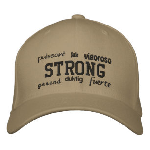 Strong - Stickhut Bestickte Baseballkappe