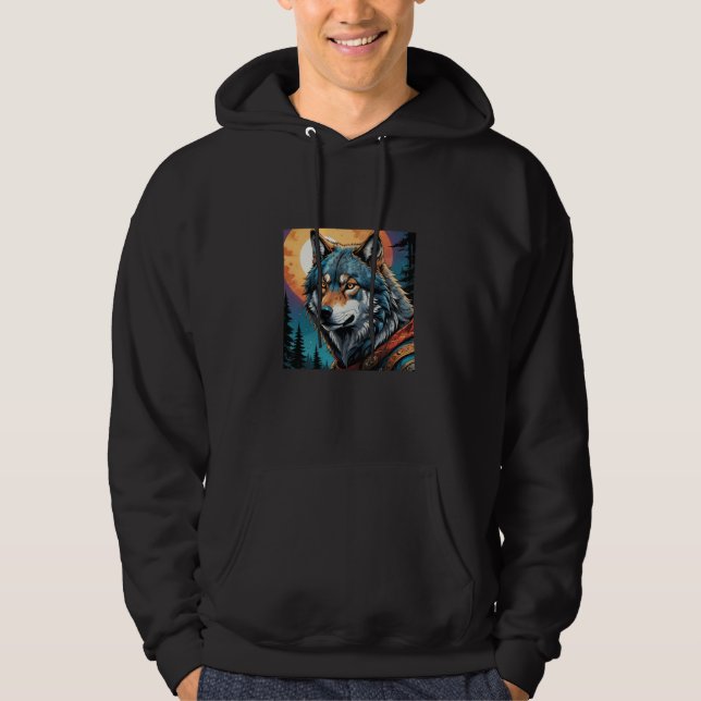 Strong Wolf Hoodie (Vorderseite)