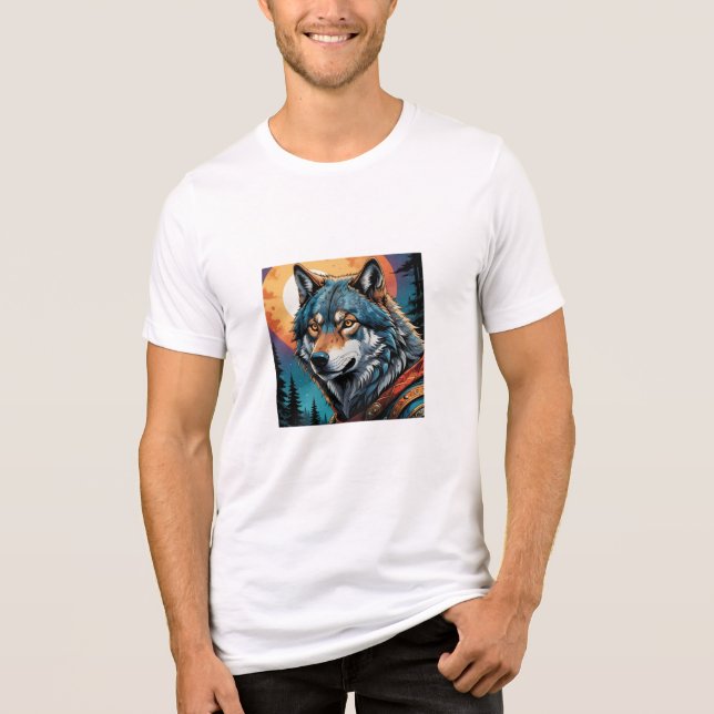 Strong Wolf Tri-Blend Shirt (Vorderseite)