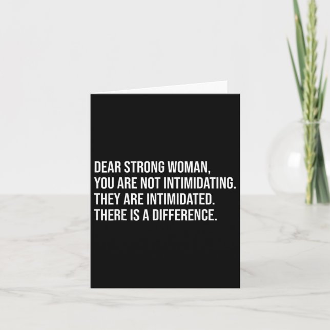 Strong Woman Pro Choice Feminist Karte (Vorderseite)