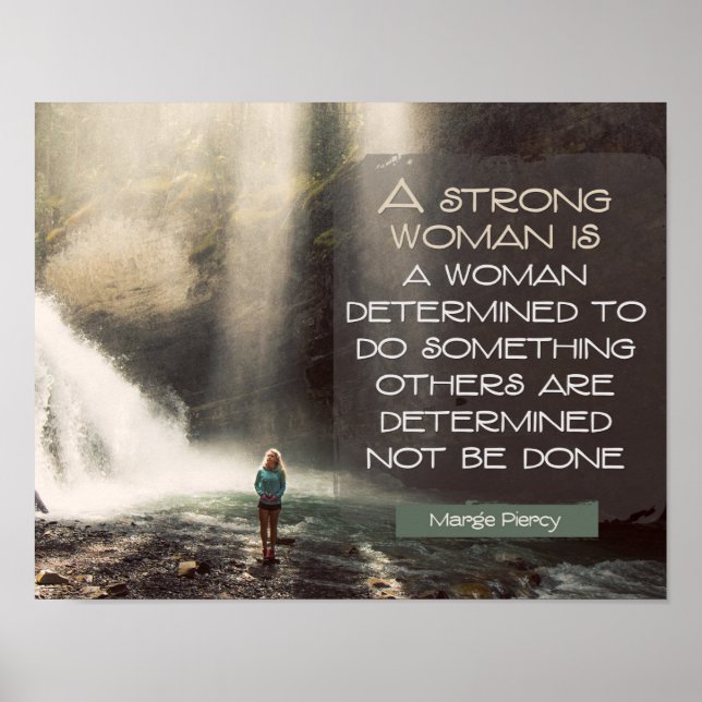 Strong Woman von Marge Piercy Poster (Vorne)