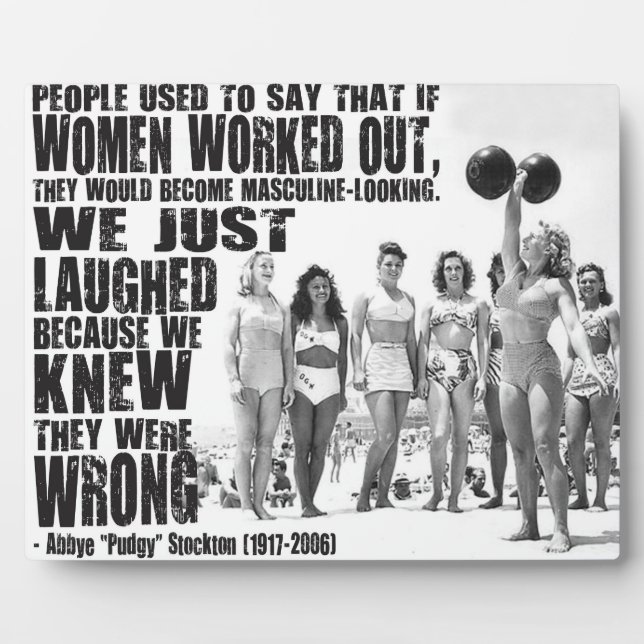 "Strong Woman" Workout-Motivierenden Fotoplatte (Vorderseite)