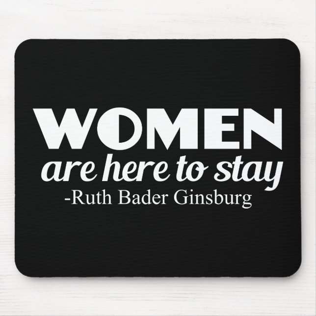 Strong Women Ruth Bader Ginsburg Feministenpreis Mousepad (Vorne)