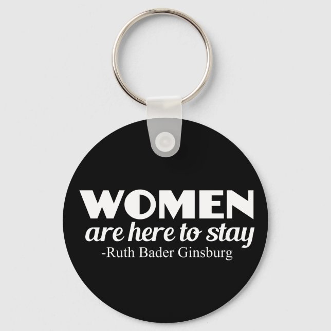Strong Women Ruth Bader Ginsburg Feministenpreis Schlüsselanhänger (Vorderseite)