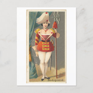 Strong Women Serie #17: Leibwächter Vintage Postkarte
