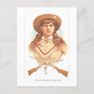Strong Women Series #37: Annie Oakley Vintag Postkarte