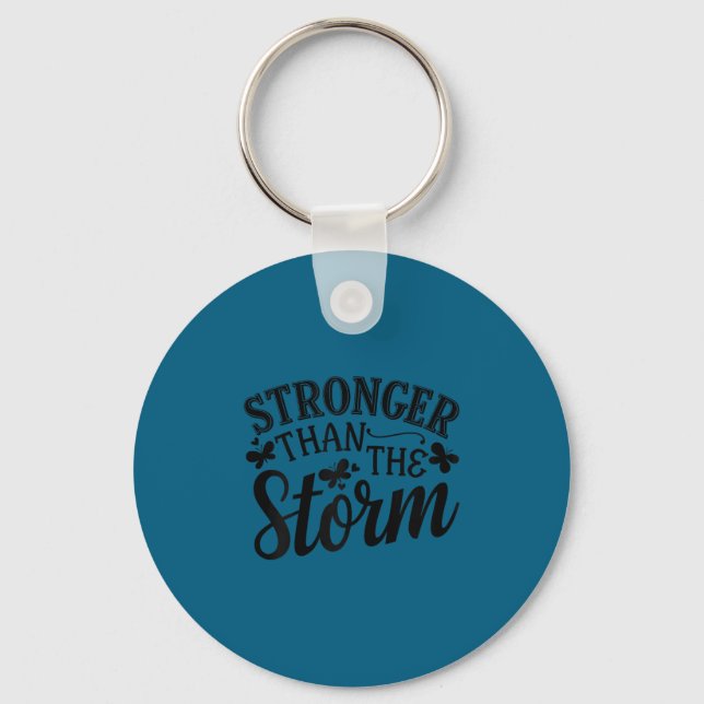 Stronger Than The Motivational Insrational Sitive  Schlüsselanhänger (Vorderseite)