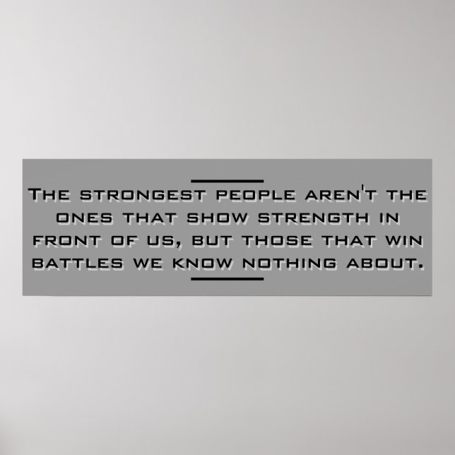 Strongest People Poster (Vorne)