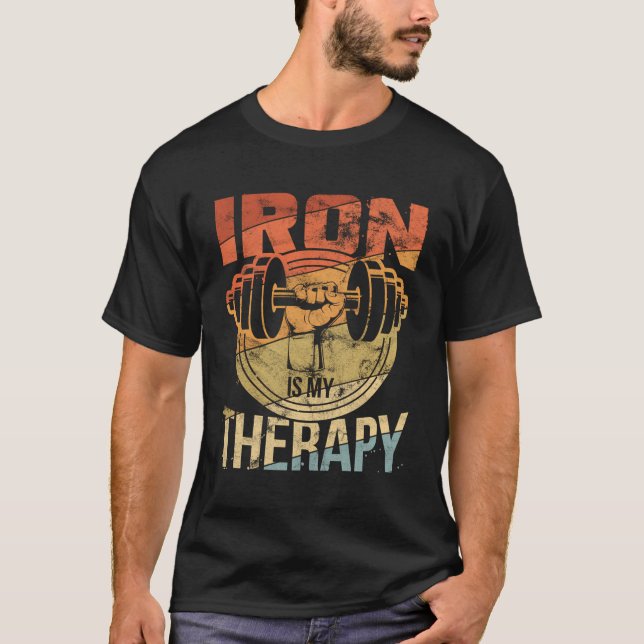 Strongman-Eisen-Kraftübertragung ist meine Therapi T-Shirt (Vorderseite)