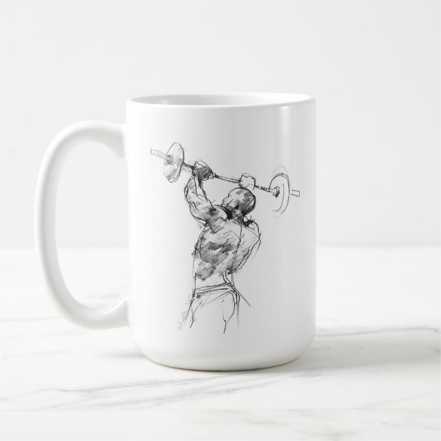 Strongman Lifting Weights Kaffeetasse (Links)