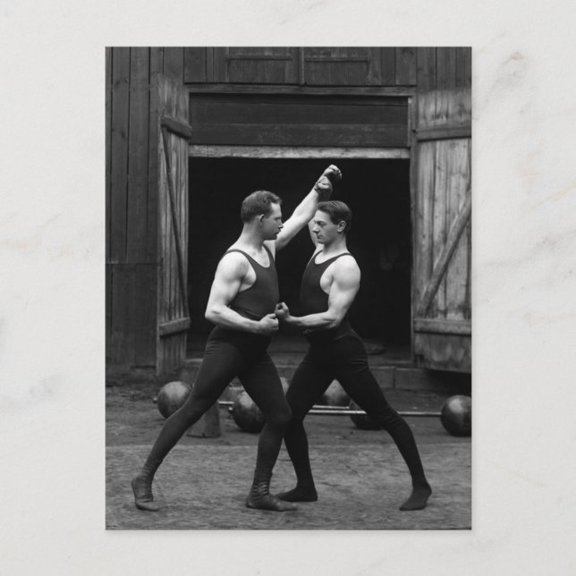 Strongman Match Postkarte (Vorderseite)