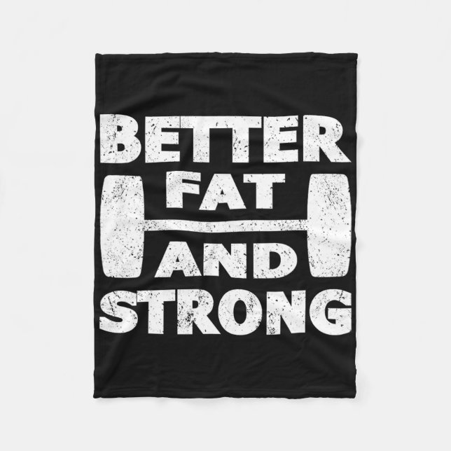 Strongman Outfit besser fett und kräftig mit Power Fleecedecke (Vorderseite)