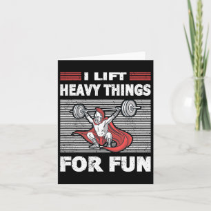 Strongman Outfit Heavy Dings for Fun Bodybuilding Karte