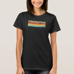 Strongsville Oh Ohio City Zuhause Roots Retro 70er T-Shirt