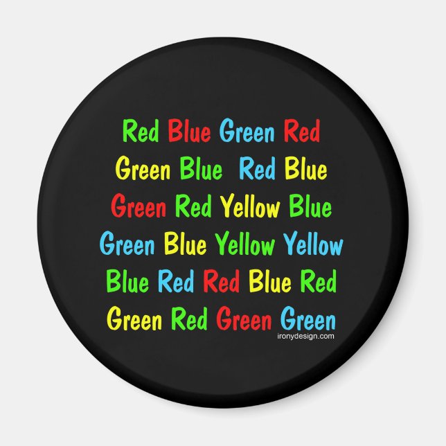 Stroop-Test Magnet (Vorne)