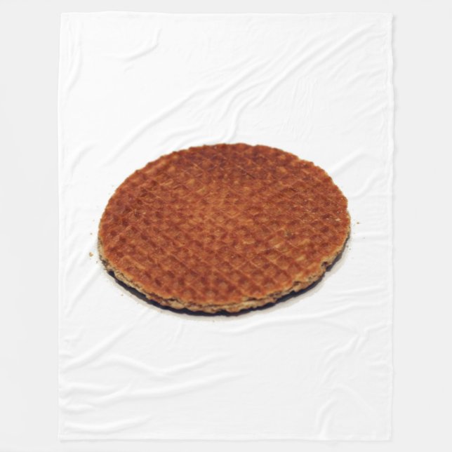 Stroopwafel Fleecedecke (Vorderseite)