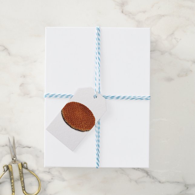 Stroopwafel Geschenkanhänger (Mit Garn)