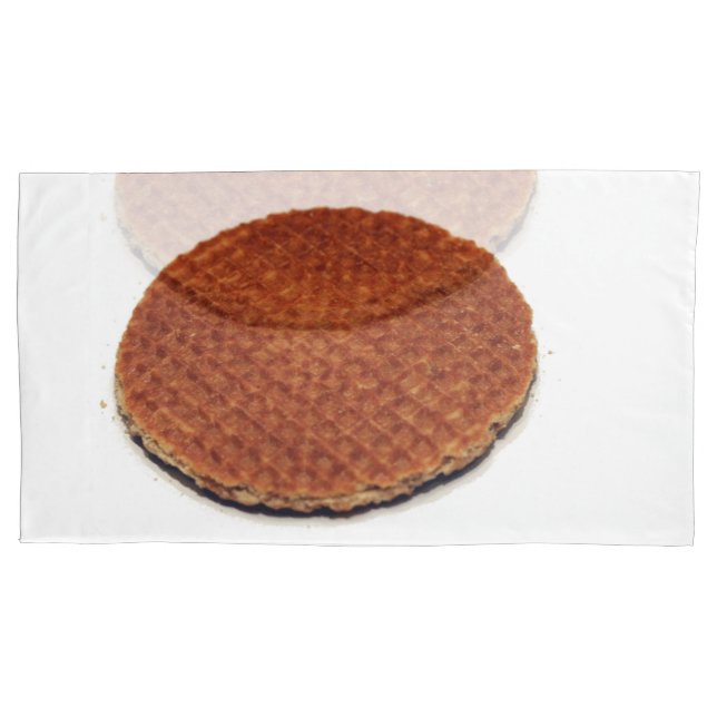 Stroopwafel Kissenbezug (Vorderseite-Links)