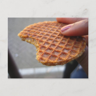 Stroopwaffle Postkarte