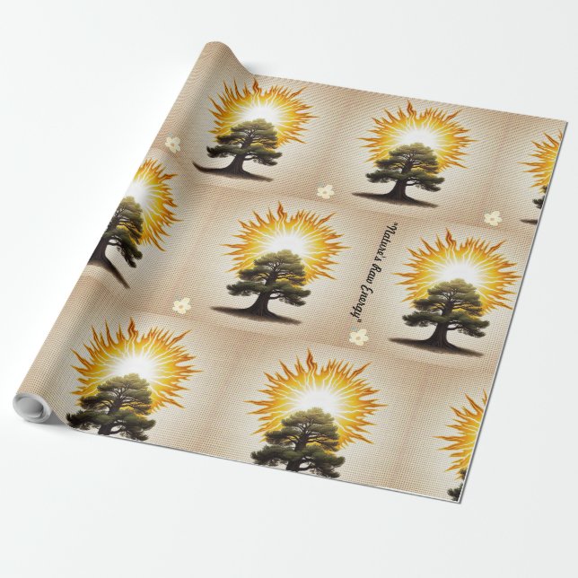 "Struck by Nature" Geschenkpapier (Ungerollt)