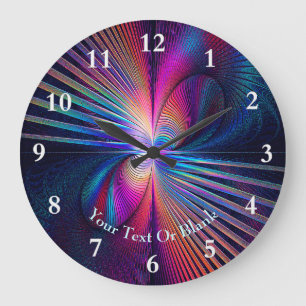 Structural Iridescence Große Wanduhr