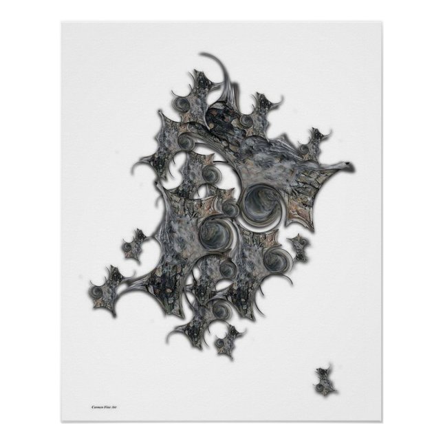 "Structure incohérente", Poster brillant (Devant)