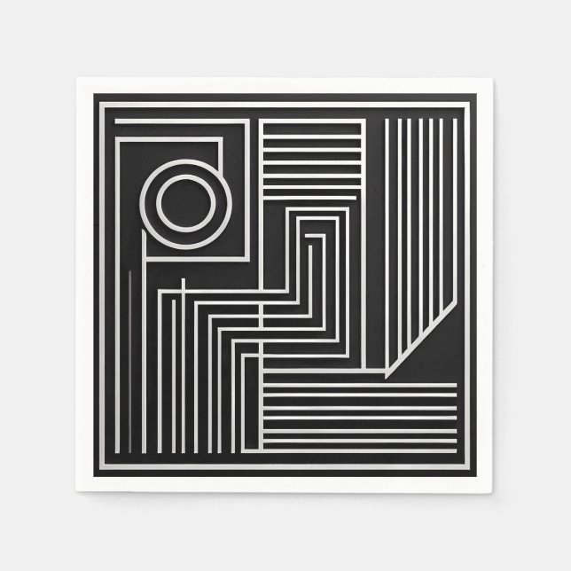 Structured Orbit Lines Serviette (Vorderseite)