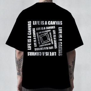 Strudel der Kreativität - Das Leben ist eine Leinw T-Shirt