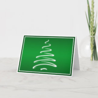 Strudel-Weihnachtsbaum in der grünen und weißen Feiertagskarte