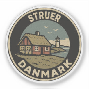 Struer, Dänemark Danmark Aufkleber