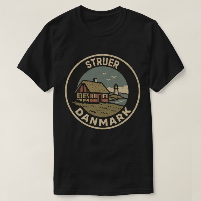 Struer, Dänemark Danmark T-Shirt (Design vorne)