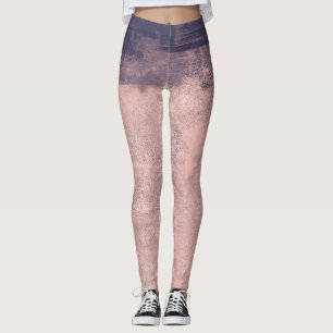 Struktur Art Style Pink 2 Navy Blau Leggings