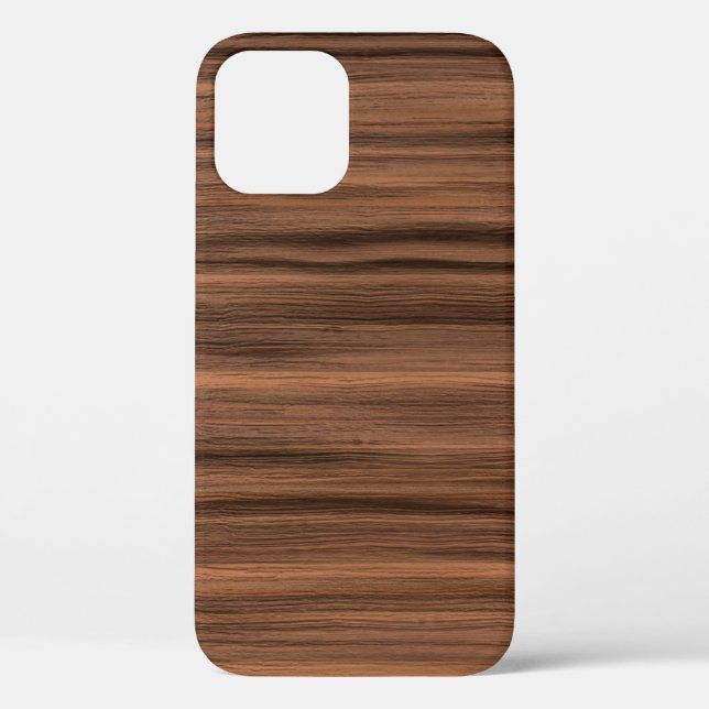 Struktur aus Textholz Case-Mate iPhone Hülle (Rückseite)