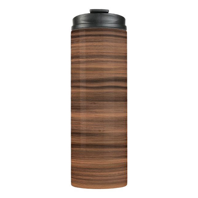 Struktur aus Textholz Thermosbecher (Vorderseite)
