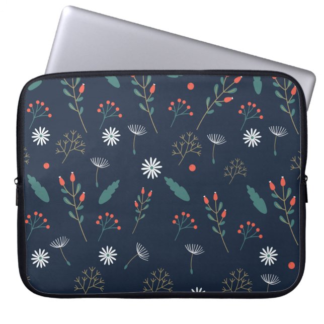 Struktur der Blume Laptopschutzhülle (Vorderseite)