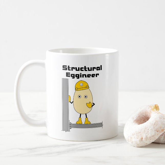 Struktureller T - Shirt Kaffeetasse (Mit Donut)