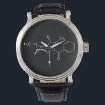 Strukturformel für die Beobachtung von Molekülen Armbanduhr<br><div class="desc">Strukturformel für die Beobachtung von Molekülen</div>