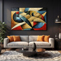 Strukturierte geometrische Kunst