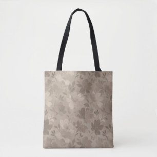 Strukturierte zeitgenössische Blumensilhouetten Tasche