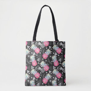 Strukturiertes Dreieck-Ananas-Muster Tasche