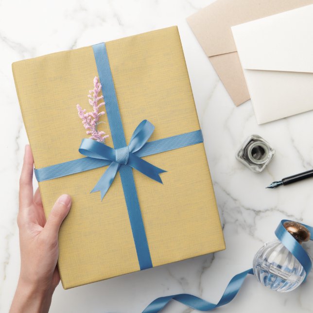 Strukturiertes Gelb Geschenkpapier (Schenken)