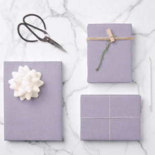 Strukturiertes Helllila Geschenkpapier Set